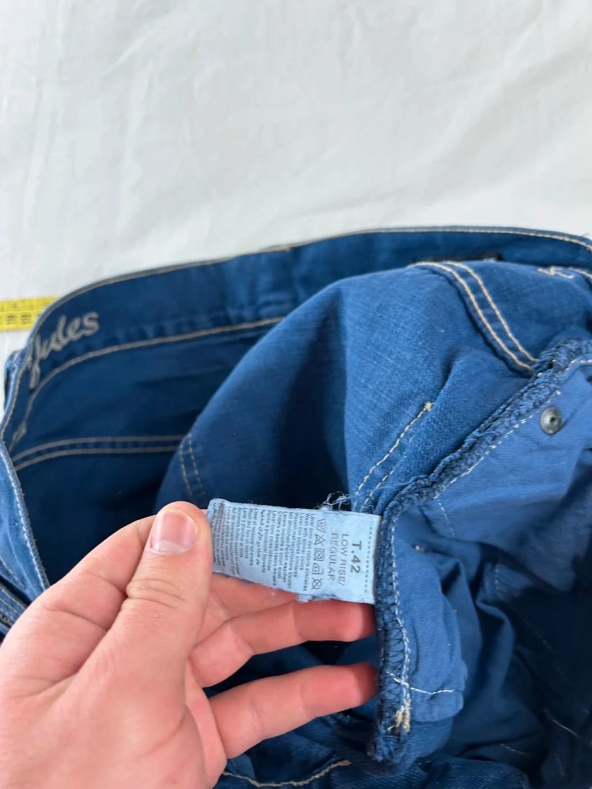 Rechte jeans in marineblauw Jules vintage werkkleding – photo 13